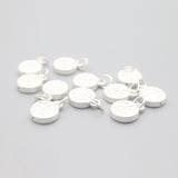 S999 Pure Silver Baby Bless Round Charms Red Rope Bracelet