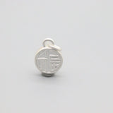 S999 Pure Silver Baby Bless Round Charms Red Rope Bracelet
