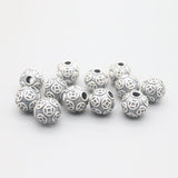 S999 Pure Silver Retro Taiyin Blessing Coin Bead Red Rope Bracelet