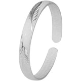 Silver Feather Bangle Retro Jewelry Couples