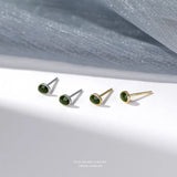 S999 Avocado Green Stud Earrings for Women