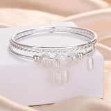 S999 Silver Dream Catcher Bangle, Women's Engagement Gift