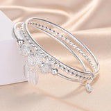 S999 Silver Dream Catcher Bangle, Women's Engagement Gift