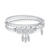 S999 Silver Dream Catcher Bangle, Women's Engagement Gift