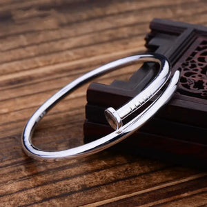 S999 Sterling Silver Bangle Punk Style Couple Accessories Gift