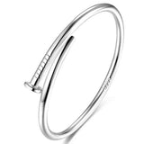 S999 Sterling Silver Bangle Punk Style Couple Accessories Gift