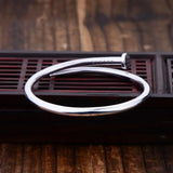 S999 Sterling Silver Bangle Punk Style Couple Accessories Gift
