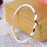 S999 Sterling Silver Ladies Cuff Bracelet, Punk Twist Open Jewelry Bracelet