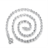 S999 Sterling Silver Men's Domineering Necklace, Retro Twist Chain