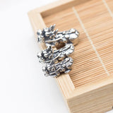 S999 Sterling Silver Pixiu Spacer Beads Thai Silver Charm