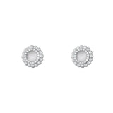 S999 Opal Zircon Pearl Flower Stud Earrings for Women