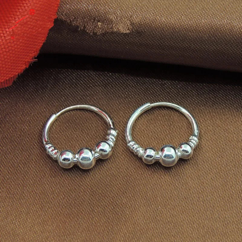 S999 Sterling Silver Earrings with Pearl