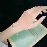 S999 Sterling Silver Bell Bracelet for Girls