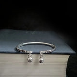 S999 Sterling Silver Bell Bracelet for Girls