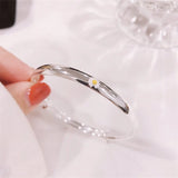 Solid Silver Women's Bracelet Adjustable Size Jewelry Gift