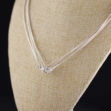 1.0mm Collar Silver Necklace 16/18" 925 Sterling Silver Jewelry