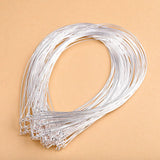 1.0mm Collar Silver Necklace 16/18" 925 Sterling Silver Jewelry