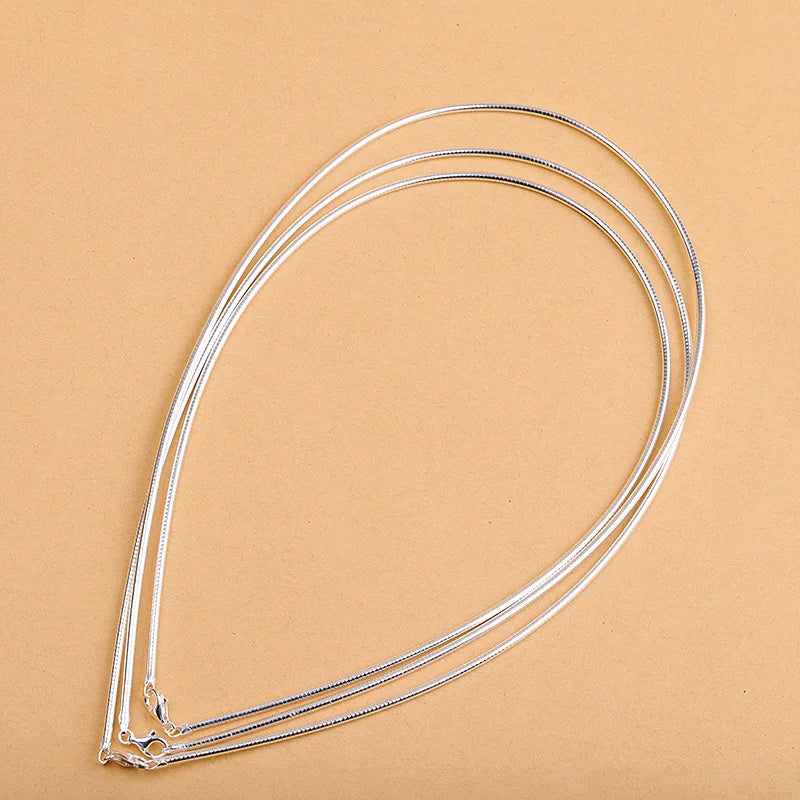 925 Sterling Silver 16/18 Inch Chain for Women 1.5mm 2.0mm Collar