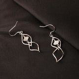 Tide Twisted Ear Rings S925 Pure Tremella Hook Earrings