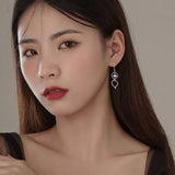 Tide Twisted Ear Rings S925 Pure Tremella Hook Earrings
