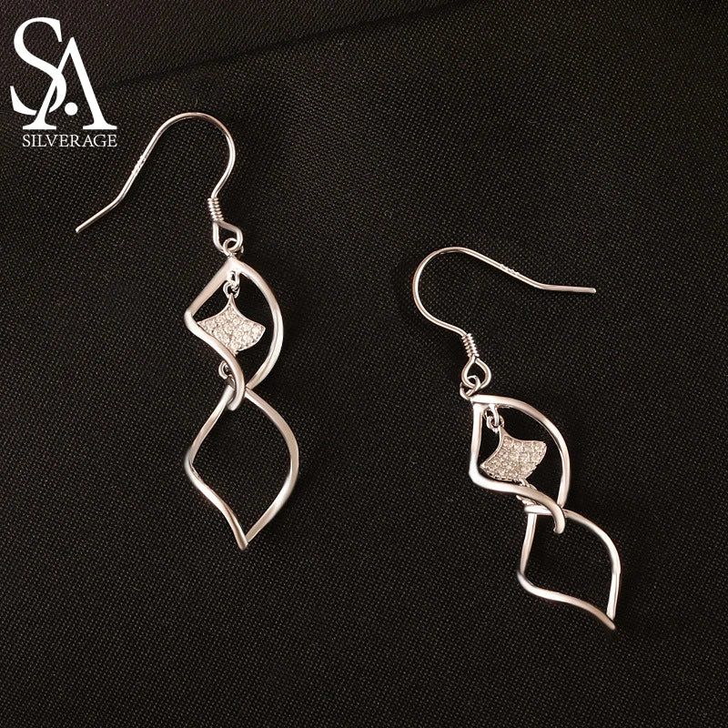 Tide Twisted Ear Rings S925 Pure Tremella Hook Earrings