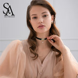925 Silver Yellow Shell Plated Choker Rope Pearl Pendant Necklace