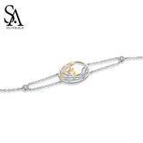 925 Silver Life Tree Chain Bracelet for Women