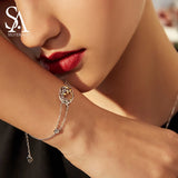 925 Silver Life Tree Chain Bracelet for Women