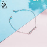 925 Silver Charm Bracelet Cupid Arrow Bangle
