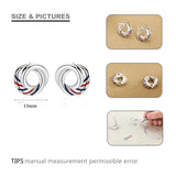 925 Silver Europa Stud Earrings Women's Fine Jewelry