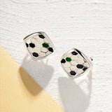 925 Sterling Silver Vintage Big Women Earrings