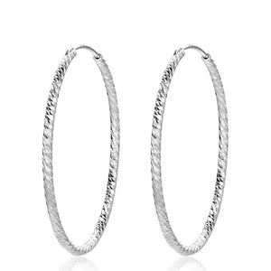 S925 Sterling Silver Earrings Women Large Hoops Hot