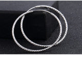 S925 Sterling Silver Earrings Women Large Hoops Hot