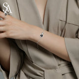 925 Silver Aventurine Bracelet Women Fine Jewelry
