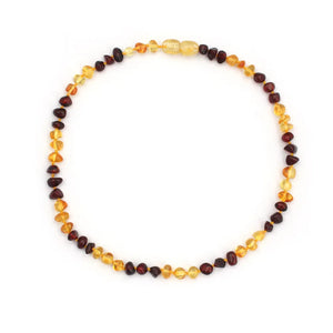 Children Multicolor Amber Pendant Necklace Baby Gift