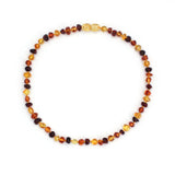 Children Multicolor Amber Pendant Necklace Baby Gift