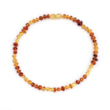Children Multicolor Amber Pendant Necklace Baby Gift
