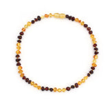 Children Multicolor Amber Pendant Necklace Baby Gift
