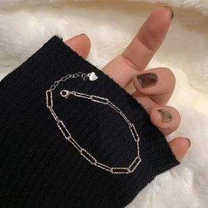 925 Silver Girlfriend Bracelet Clasp S925 Silver Flash Bracelet