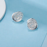 925 Sterling Silver Rose Stud Earrings for Women
