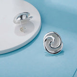 925 Sterling Silver Rose Stud Earrings for Women