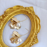 High Pearl Petals Earrings for Women