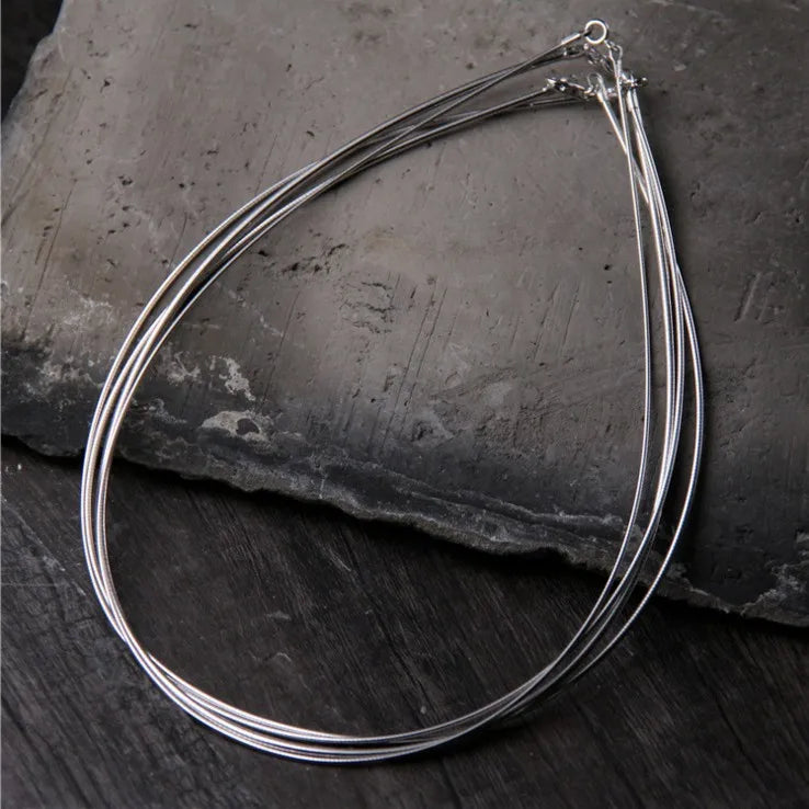 925 Silver Collar Women 1.5mm 1.2mm Thick