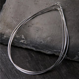 925 Silver Collar Women 1.5mm 1.2mm Thick