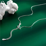 Slim Folding Silver Necklace S925 Sterling Silver