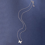 925 Silver Cross Pendant Clavicle Chain Necklace