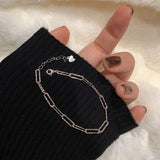 S925 Silver Flash Girlfriend Bracelet Ins Cold Handicrafts