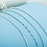 S925 Sterling Silver Accessory Chain Necklace 16/18 Inch 40.5cm