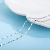 S925 Sterling Silver Accessory Chain Necklace 16/18 Inch 40.5cm