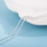 S925 Sterling Silver Accessory Chain Necklace 16/18 Inch 40.5cm